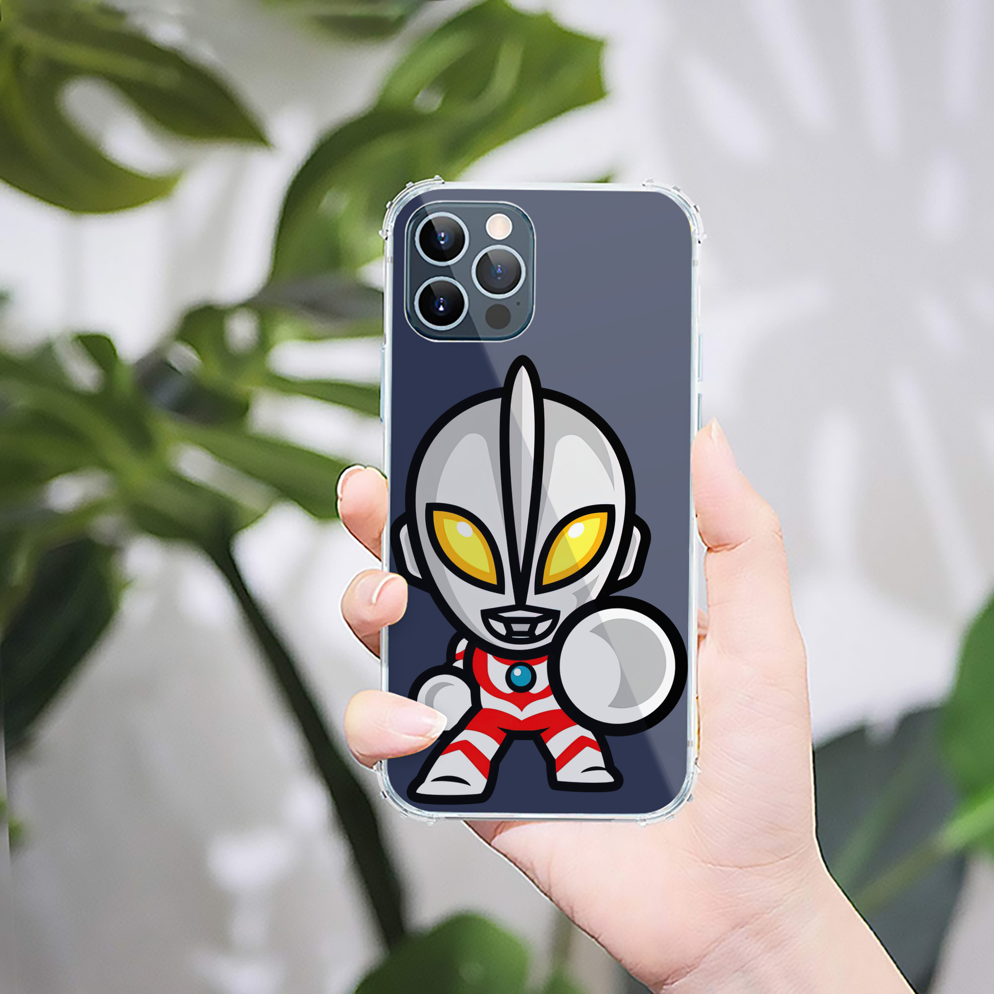 （画像用） ウルトラマン Ultraman 【iPhone 12シリーズ対応】透明スマホケース（クリアソフトケース）